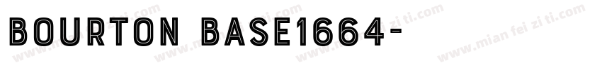 Bourton Base1664字体转换